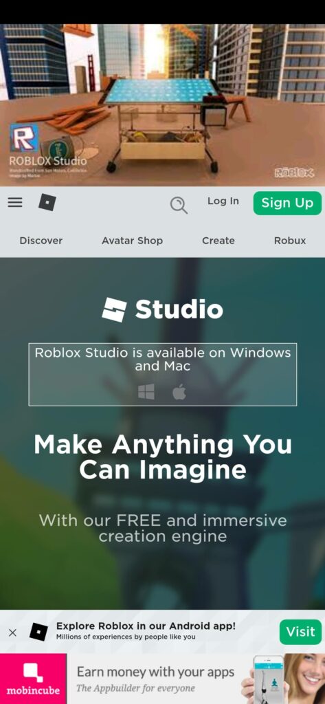 Roblox Studio MOBILE Android App - Download Roblox Studio MOBILE for free