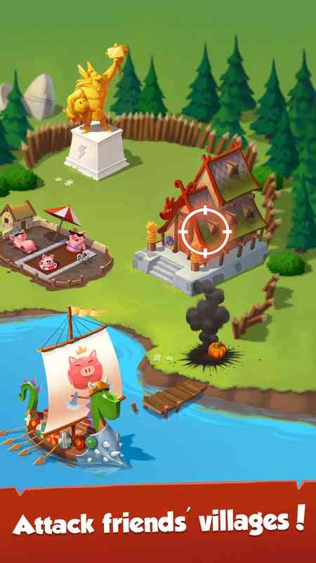 Attack friends village Coin Master MOD APK